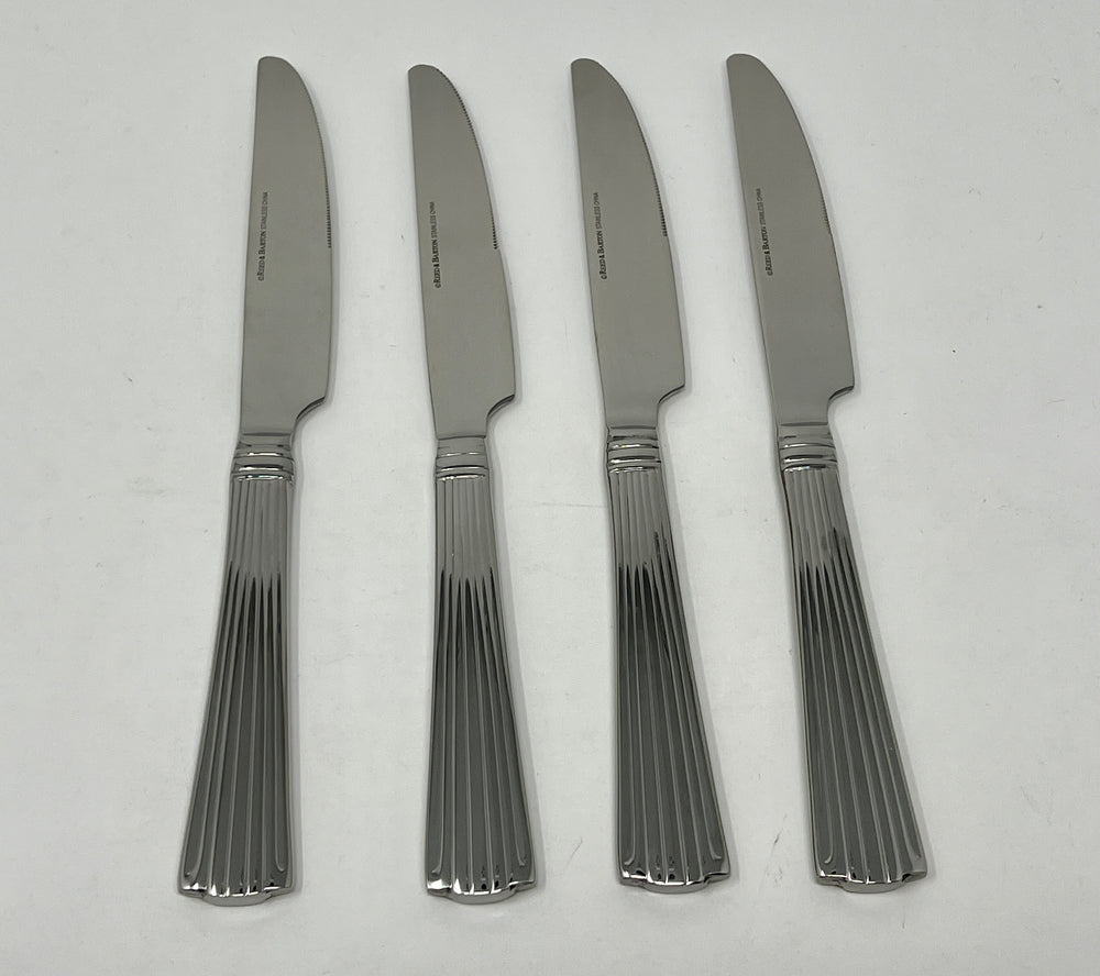 Reed & Barton Highbridge Set of 4 Dinner Knives 18/10 Stainless 9 5/8